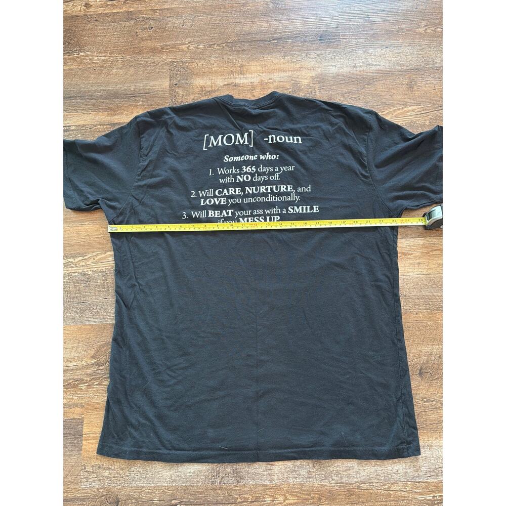 Grunt Style  Mom Defined Boyfriend Fit  Black tee.  XL - Picture 8 of 9